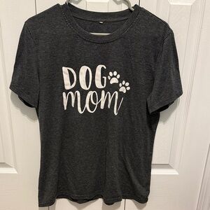 Dog Mom Gray T-Shirt